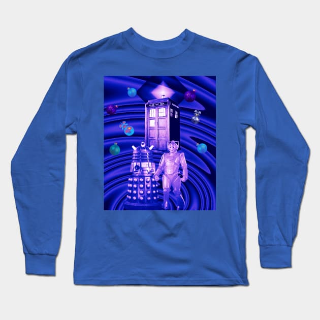 christmas dalek dr who Long Sleeve T-Shirt by Love My..